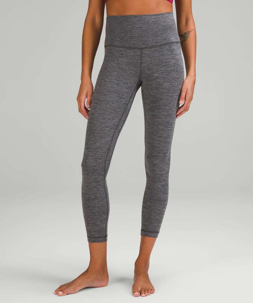 Lululemon Align High Rise Pant 25" Heathered Graphite Grey Size 4
